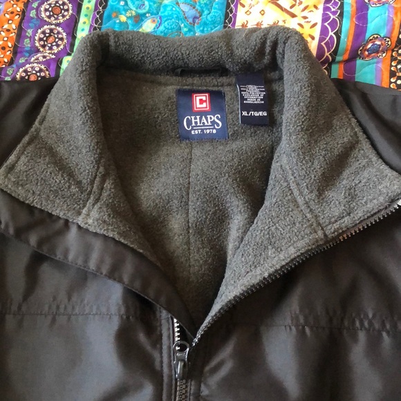 chaps fleece lined jacket